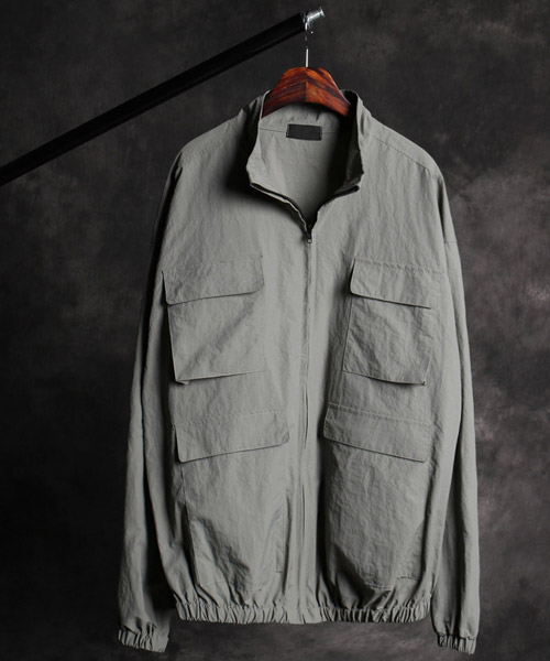 JK-11810poket zip-up jacket